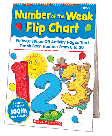 Scholastic Number Of The Week Flip Chart, 15" x 20 1/2"