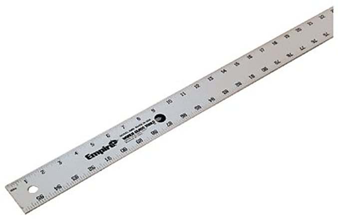 Metal straight store edge ruler