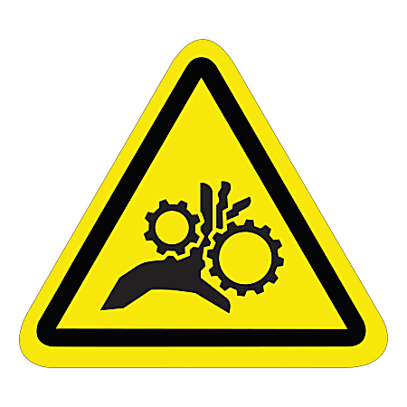 Tape Logic Durable Triangle Safety Labels, DSL500, 2-1/4