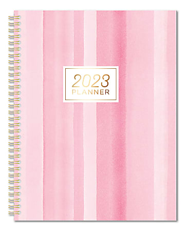 Office Depot® Brand Weekly/Monthly Planner, 8-1/2” x 11”, Pink, January To December 2023, NW8511PPF