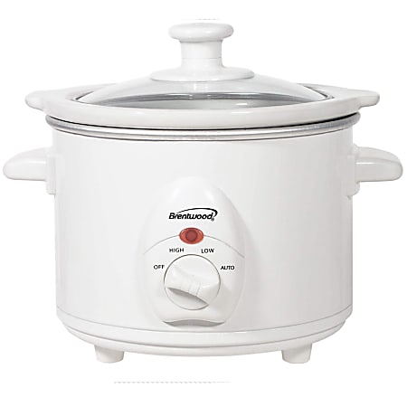 Brentwood 1.5-Quart Slow Cooker, White, 99583283M