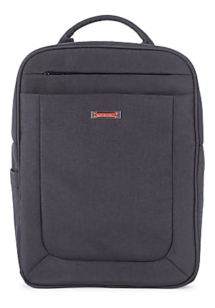 Swiss Mobility Cadence Business Backpack With 15.6" Laptop Pocket, Charcoal