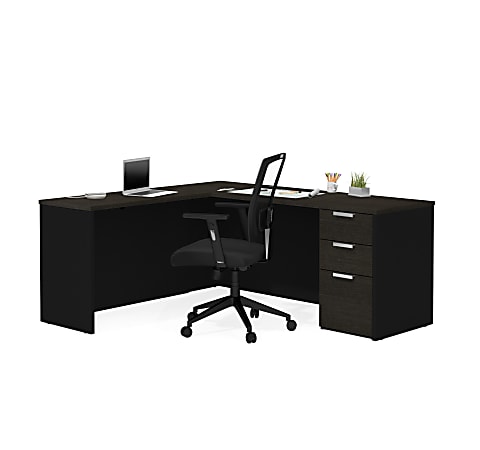 Bestar Pro-Concept Plus 72"W L-Shaped Corner Desk With