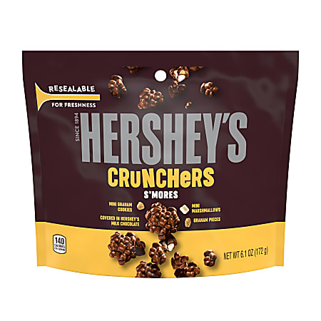Hershey's® S'mores Crunchers Snacks, 6.1 Oz Bag, Pack Of 3 Bags