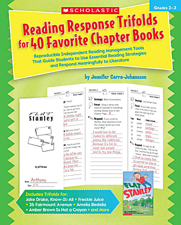 Scholastic Reading Response Trifolds For 40 Favorite Chapter Books