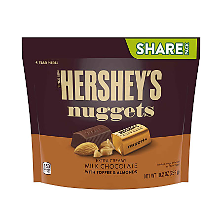 Hershey's® Nuggets Extra Creamy Milk Chocolate With Toffee And Almonds Candy, 10.2 Oz, Pack Of 3 Bags