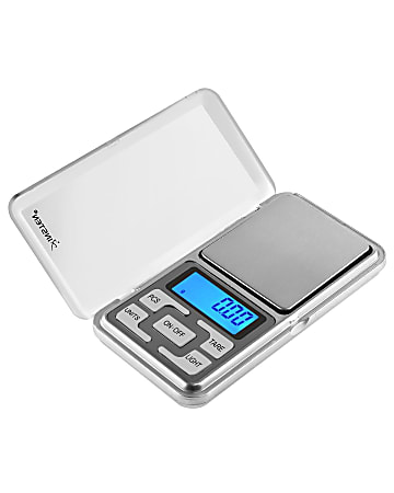 Insten Digital Pocket Scale, 0.01 - 7.06 Oz, Silver