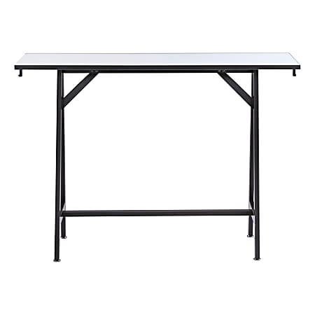 Safco® Spark Teaming Table Standing-Height Base, 42-1/4"H x 60"W x 20"D, Black