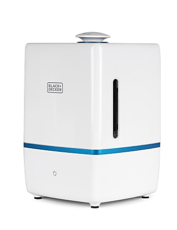 Black+Decker Ultrasonic Humidifier, 1.32 Gallons, 11-5/8"H x 7-5/8"W x 7-5/8"D