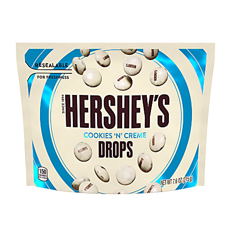 Hershey's® Cookies 'N' Creme Drops, 7.6 Oz, Pack of 3 Bags