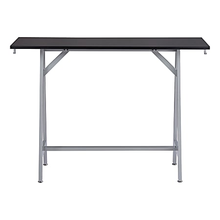 Safco® Spark Teaming Table Standing-Height Base, 42-1/4"H x 60"W x 20"D, Silver