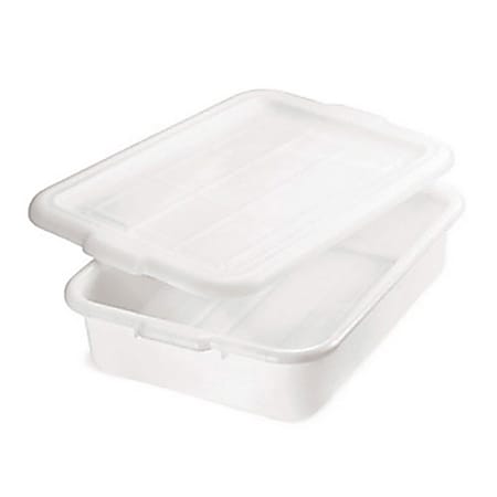Tablecraft Food Storage Box, 7"H x 21-1/4"W x 15-3/4"D, White