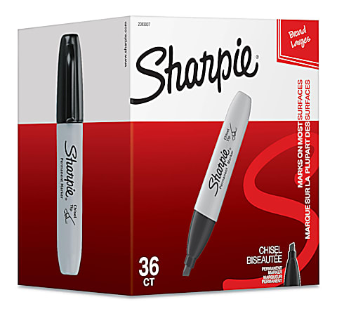 Sharpie King Size Chisel Tip Permanent Markers - 4 pack