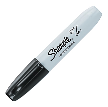 Sharpie Permanent Markers Chisel Tip Gray Barrel Black Ink Pack Of 36  Markers - Office Depot