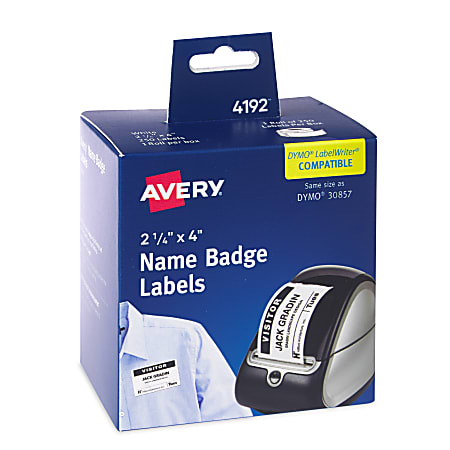 Avery® Direct Thermal Roll Labels, 4192, Rectangle, 2-1/4