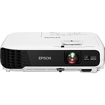 Epson® VS345 3LCD WXGA LCD Projector, White/Black