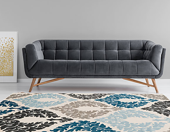 Linon Paramount Area Rug, 60" x 91", Esquire Ivory/Gray