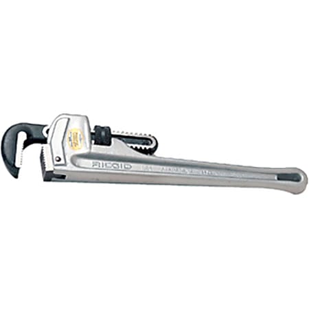 RIDGID Aluminum Straight Pipe Wrench - Aluminum - 11 lb - Lightweight - 1 / Pack