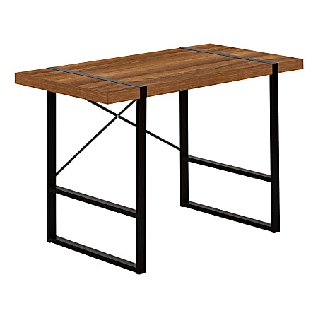 Monarch Specialties Randy 49"W Computer Desk, Walnut