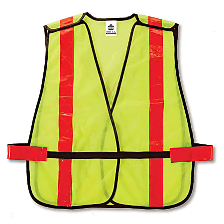 Ergodyne GloWear® Safety Vest, Non-Certified X-Back 8080BAX, Lime