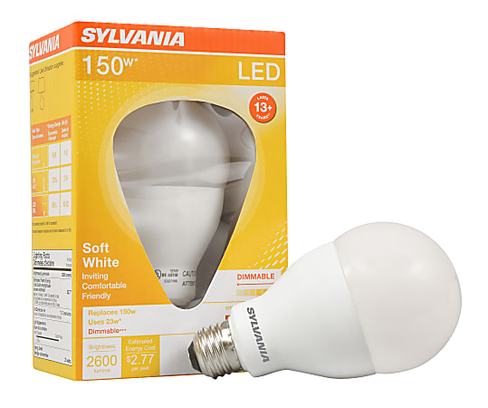 Sylvania A21 Dimmable 2600 Lumens LED Bulbs 23 Watt 2700
