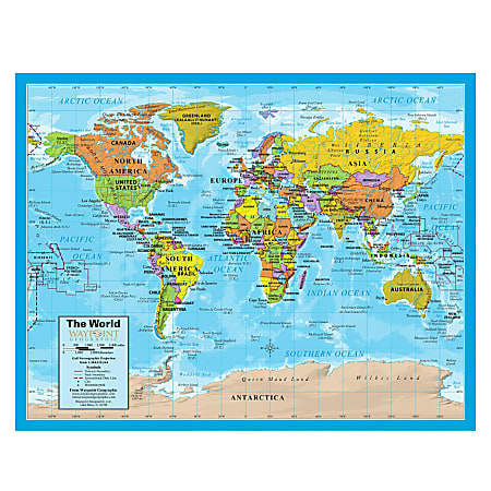 Waypoint Geographic WorldUSA Laminated Notebook Maps 9 x 12 Pack Of 32 ...