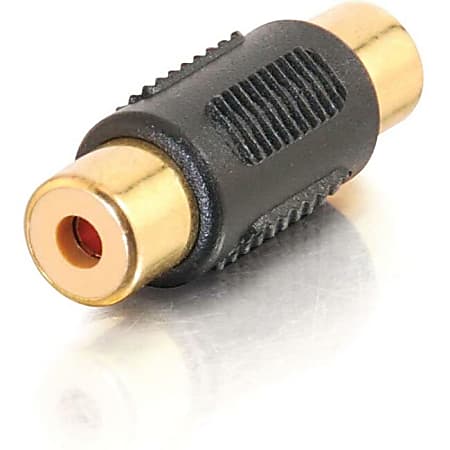 C2G RCA F/F Gold Coupler - 1 x RCA Female - 1 x RCA Female - Black
