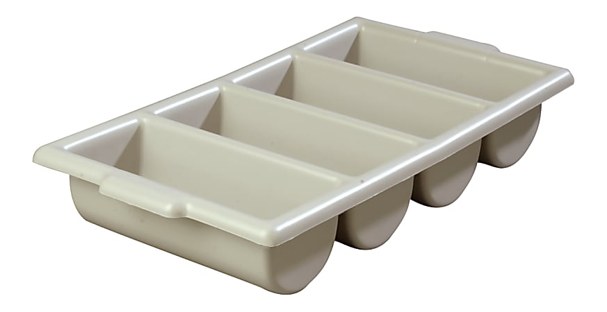 Carlisle Save-All Silverware Trays, 3 3/4"H x 21 1/4"W x 11 1/2"D, Gray, Pack Of 6