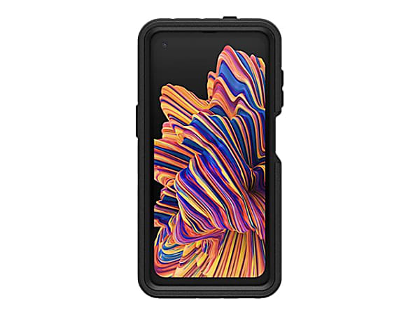 OtterBox Defender Series Galaxy XCover Pro - Back cover for cell phone - rugged - polycarbonate, synthetic rubber - black - for Samsung Galaxy Xcover Pro