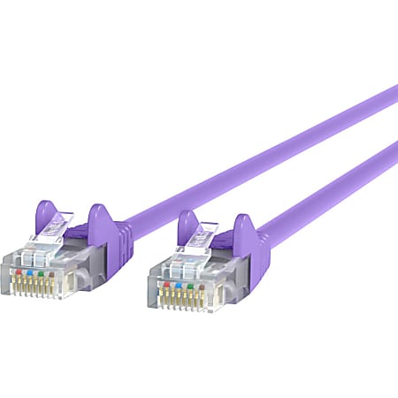 Belkin RJ45 Category 6 Snagless Patch Cable - Category 6 Network Cable - First End: 1 x RJ-45 Network - Male - Second End: 1 x RJ-45 Network - Male - 100 Gbit/s - Patch Cable - Blue - 1 Each