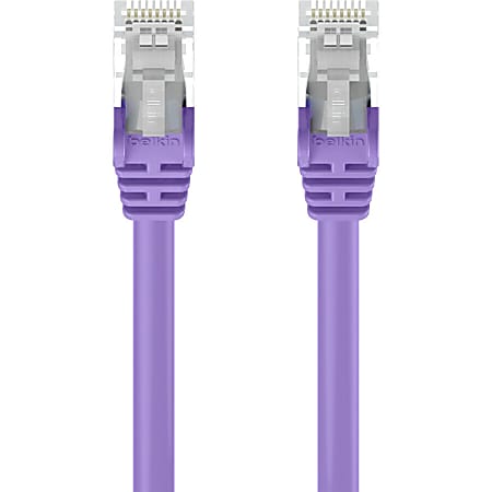 Belkin RJ45 Category 6 Snagless Patch Cable - Category 6 Network Cable - First End: 1 x RJ-45 Network - Male - Second End: 1 x RJ-45 Network - Male - 100 Gbit/s - Patch Cable - Blue - 1 Each