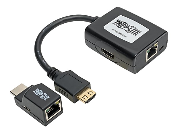Tripp Lite HDMI over Cat5/Cat6 Extender Kit, Power over Cable, 1080p @ 60 Hz, TAA - Kit - video/audio extender - over CAT 5/6 - up to 100 ft - TAA Compliant