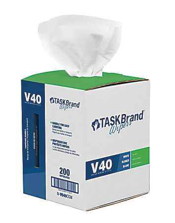 Hospeco TaskBrand V40 DRC Centerfeed Roll, 11”H x 8-1/2”D, 200 Sheets Per Pack