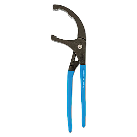 Oil Filter Plier, Curved Jaw, 12 in Long