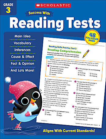 Scholastic Success With Reading Tests, Grade 3