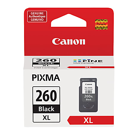 Canon PG 260XL Black High Yield Ink Cartridge 3706C001 - Office Depot