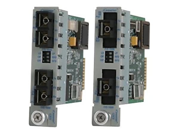 Omnitron iConverter GX/X Dual Fiber - Media converter - GigE - 1000Base-LX, 1000Base-SX - SC multi-mode / SC single-mode - up to 7.5 miles - 850 nm / 1300 nm
