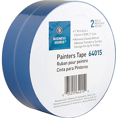 Business Source Multisurface Painter's Tape - 60 yd Length x 2 Business Source Multisurface Painter's Tape - 60 yd Length x 2