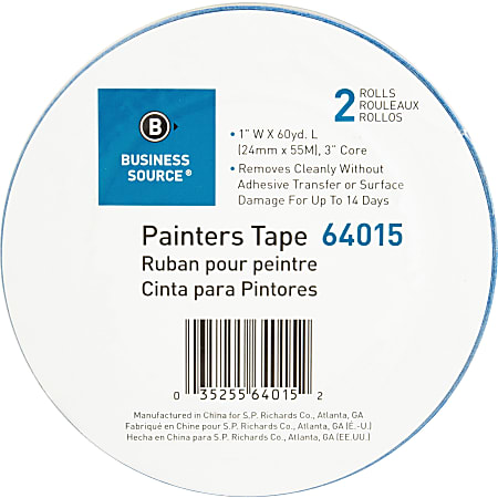 Business Source Multisurface Painter's Tape - 60 yd Length x 2 Business Source Multisurface Painter's Tape - 60 yd Length x 2
