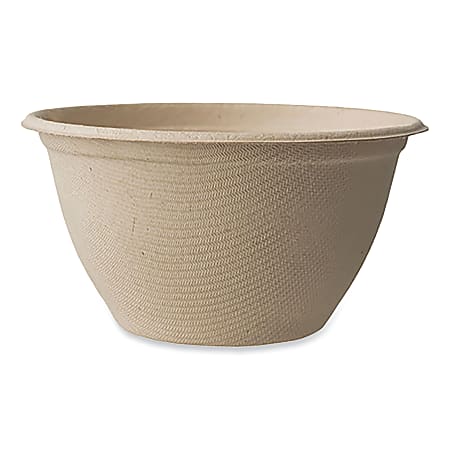 World Centric® Fiber Bowls, 6 Oz, Natural Paper, Pack Of 1,000 Bowls