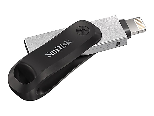 SanDisk iXpand Mobile Storage Flash Drive 128GB Silver - Office Depot