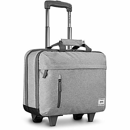 Solo New York Re:Start Rolling Bag With 15.6" Laptop Pocket, Gray