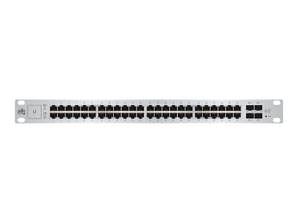 Ubiquiti UniFi Switch US-48-500W - Switch - managed - 48 x 10/100/1000 (PoE+) + 2 x 10 Gigabit SFP+ + 2 x Gigabit SFP - rack-mountable - PoE+