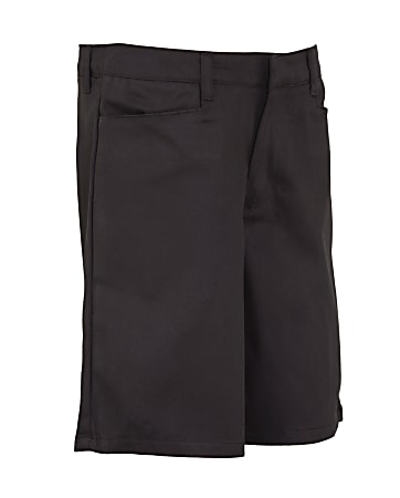 Royal Park Boys Uniform, Husky Flat-Front Shorts, Size 36, Black