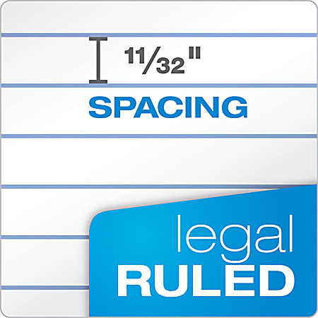 TOPS Docket Writing Pads 8 12 x 11 34 Legal Ruled 50 Sheets Per Pad ...