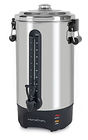 Nostalgia Electrics HomeCraft Quick-Brewing 1,500-Watt Automatic 100-Cup Coffee Urn, Stainless Steel