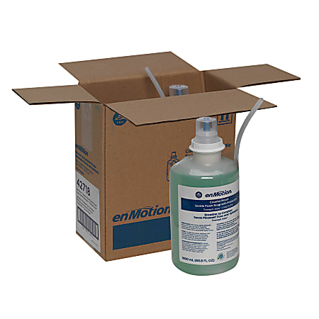 enMotion® Moisturizing Foam Hand Soap, Tranquil Aloe® Scent, 60.86 Oz, Carton Of 2 Bottles