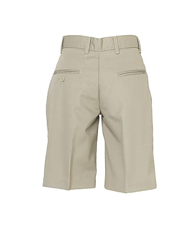 Royal Park Boys Uniform Husky Flat Front Shorts Size 30 Khaki Office Depot