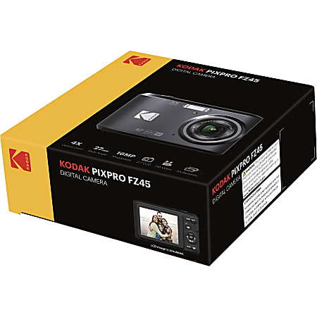 Kodak PIXPRO FZ45 16.4 Megapixel Compact Camera Black 12.3 Kodak PIXPRO FZ45 16.4 Megapixel Compact Camera Black 12.3