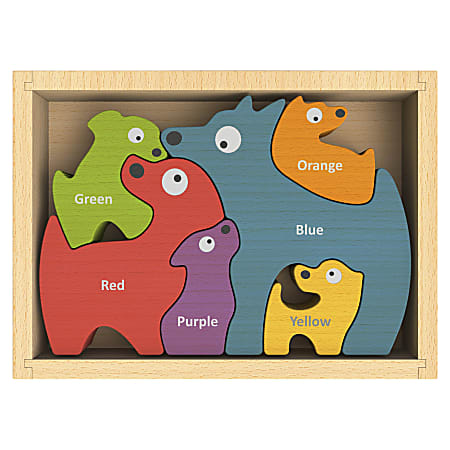 BeginAgain Toys Dog Family Bilingual Puzzle - Theme/Subject: Learning, Fun - 2+6 Piece